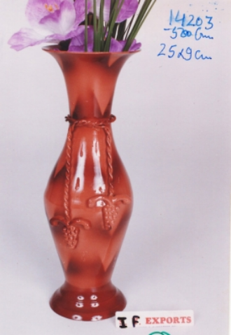 Flower Vase Rustic Paint Aluminum Ware