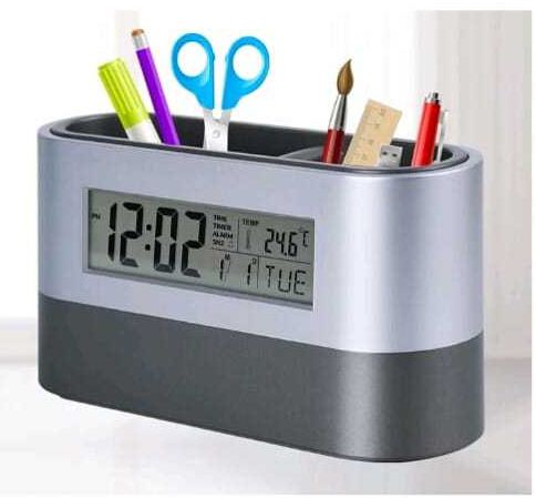 LP-7-1 Table Clock Pen Stand