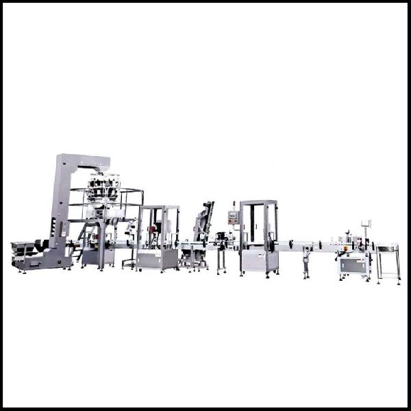 Filling Capping and Labeling Line with 10 Head Weigher
