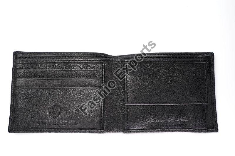 Coin wallet Mens black Ndm leather