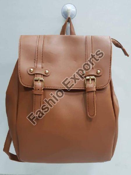 Ladies Leather Backpack Bags