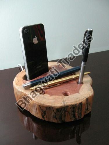 Wooden Mobile and Pen Stand