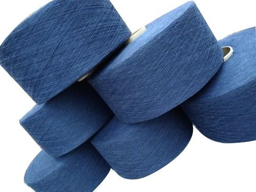 Navy Blue milange Recycled OE Cotton Yarn