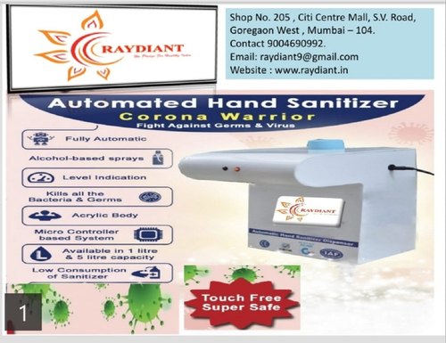 Touch Free Automatic Hand Sanitizer Dispenser