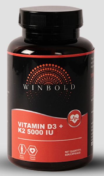 Vitamin D3+K2 5000 IU Capsules