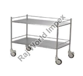 Large Stainless Steel Instrument Trolley