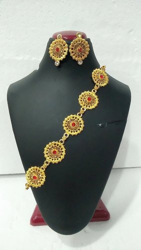 Fancy Gohona Necklace Set