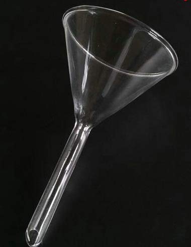 borosilicate glass funnal 75 mm