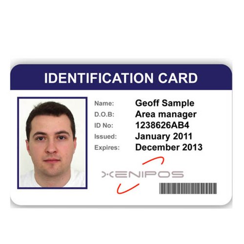 PVC Rectangular ID Card