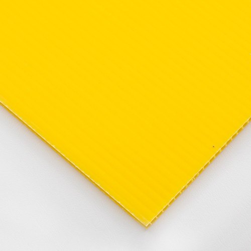 Yellow Polypropylene Corrugated Sheet