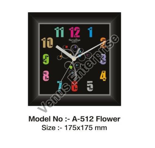 A-512 Flower Design Wall Clock