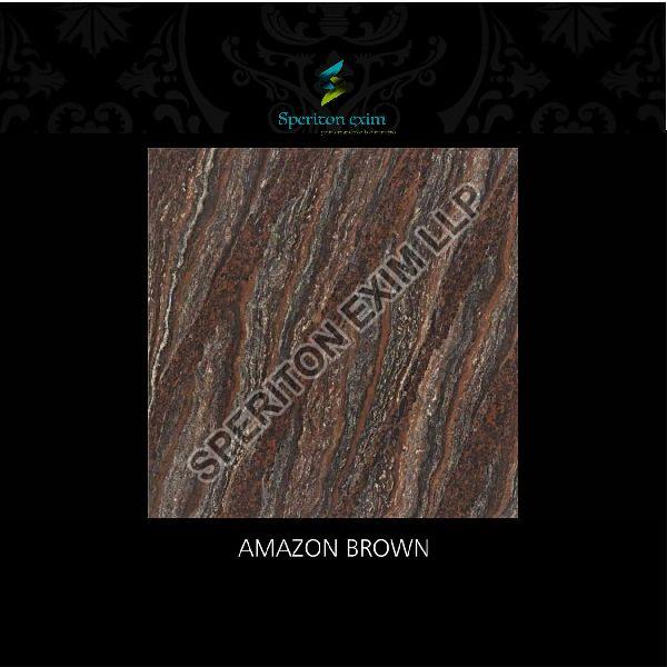 Amazon Dark Series Brown Double Charge Vitrified Tiles