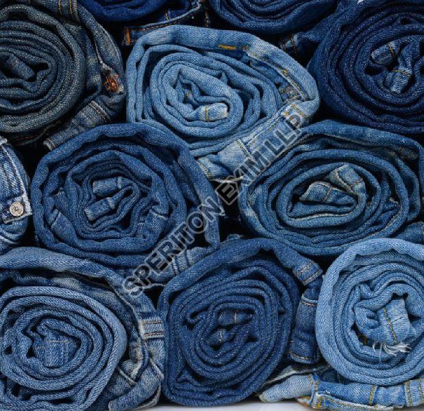Hemp/ Organic Cotton Light Weight Denim Fabric, Deep Blue • Promenade Fine  Fabrics