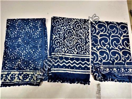 Hand Block Print Cotton Scarf