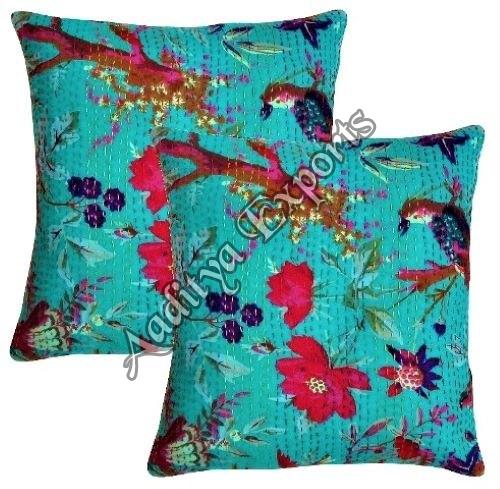 Kantha Stitch Cushion Covers