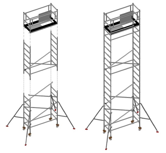 Single Width Scaffolding Tower