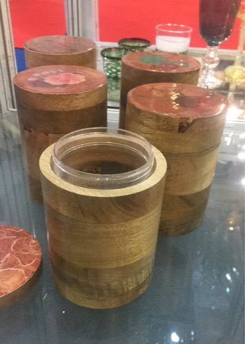 Wooden Cookie Jar