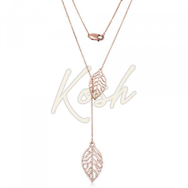 Gold Leaf Diamond Necklace
