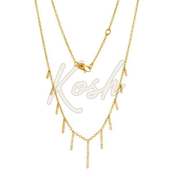 Yellow Gold Classic Charm Necklace