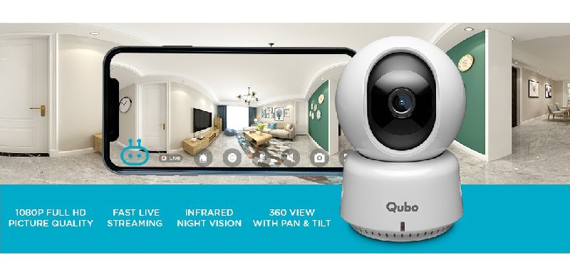 QUBO Smart Wifi PTZ Camera | 1080P | Dealers Ahmedabad Gujarat