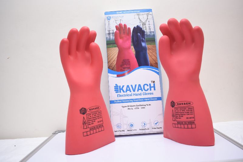 KAVACH Electrical Insulating Rubber Gloves