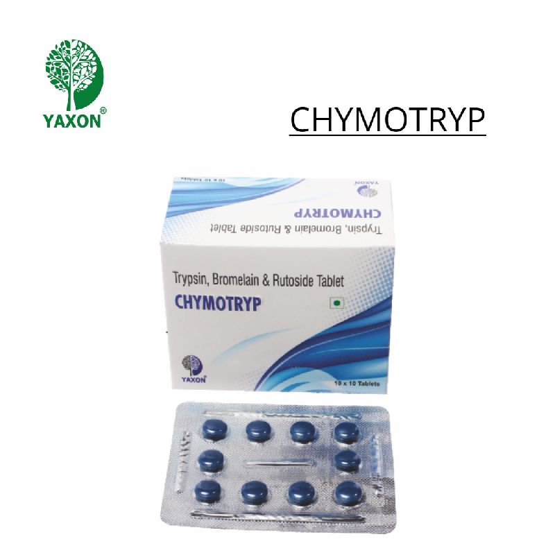 Trypsin 48 mg+ Bromelain 90  mg+ Rutoside 100 mg Tablets
