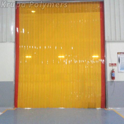 Yellow PVC Strip Curtain