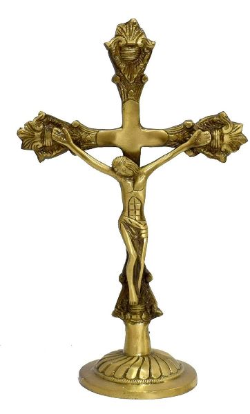 Brass Religious Crucifix Cross