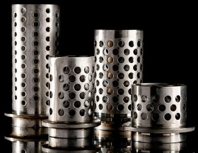 Stainless Steel Perforated Flask With Flange