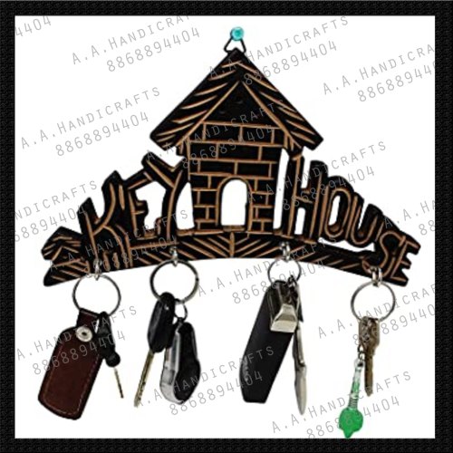 House Shaped Wooden Key Holders