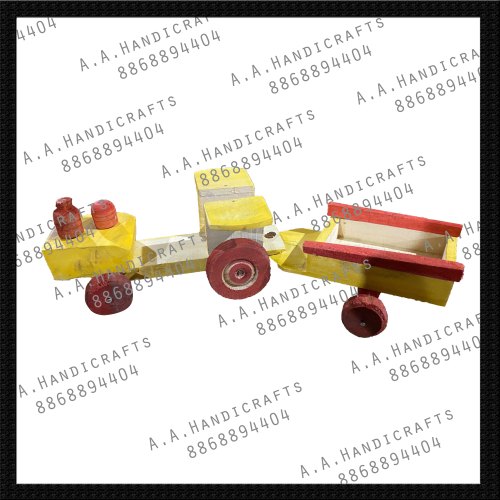 Tractor Trolley Type Wooden Toy