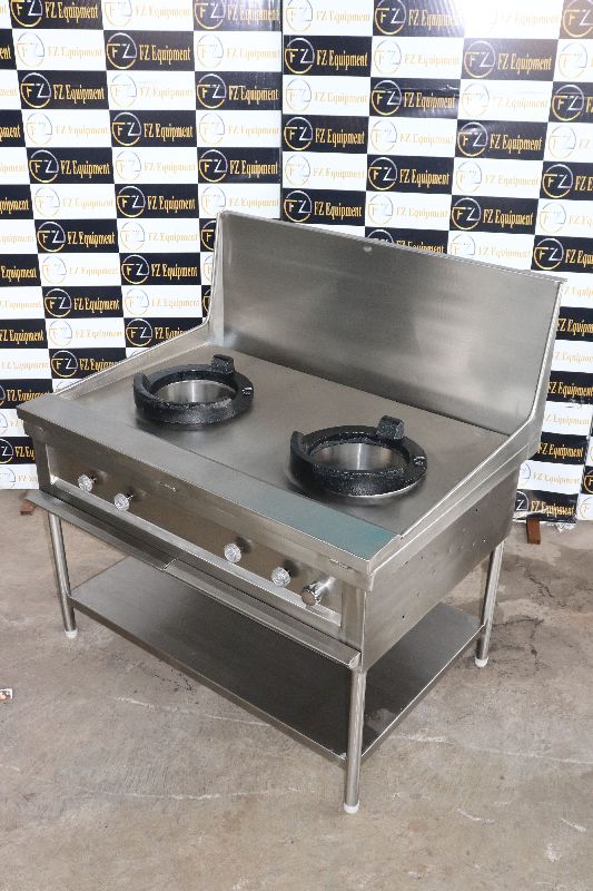 Double Burner Chinese Cooking Range