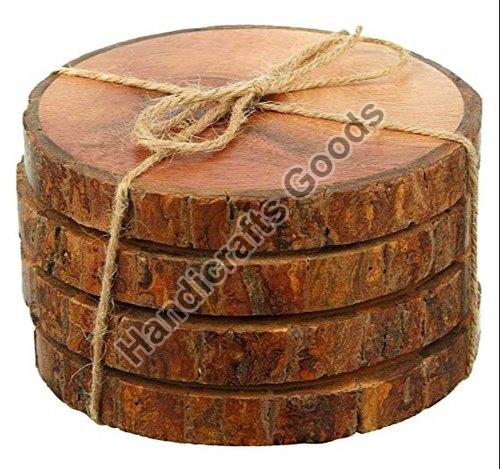 Wood Log Coaster