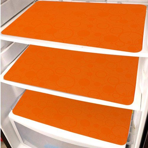 Plain Orange Fridge Mats