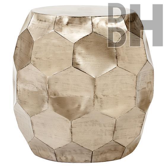 Aluminium Hexagon Embossed Stool