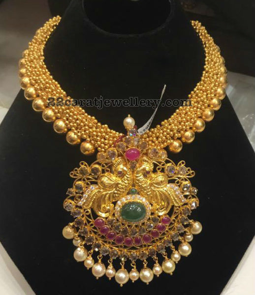 Nagas Gold Mixed Pearl Necklace