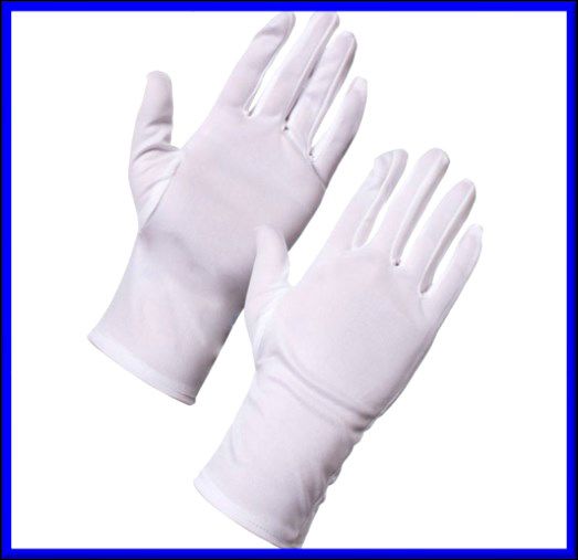 White Polyester Gloves