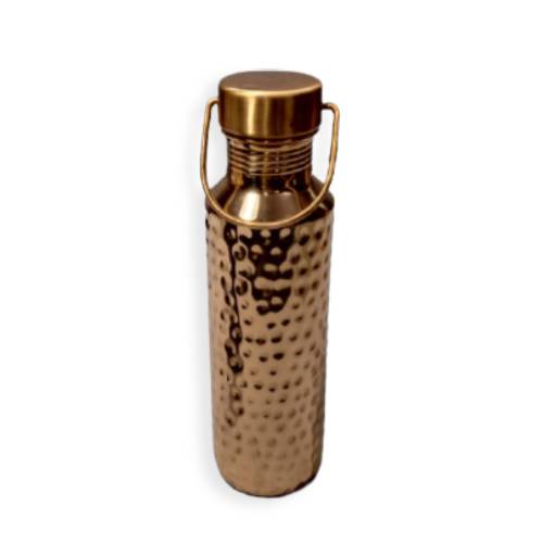 Pure Copper Water Bottle with Lid