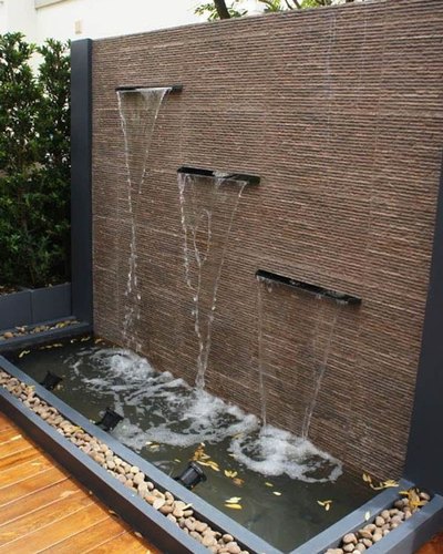 indoor water waterfall