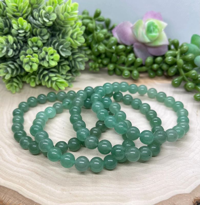 Amazon.com: Handmade Green Aventurine Gemstone Bead Bracelet Prosperity  Manifestation Chakra Energy Gift for men & women 10mm 8mm : Handmade  Products