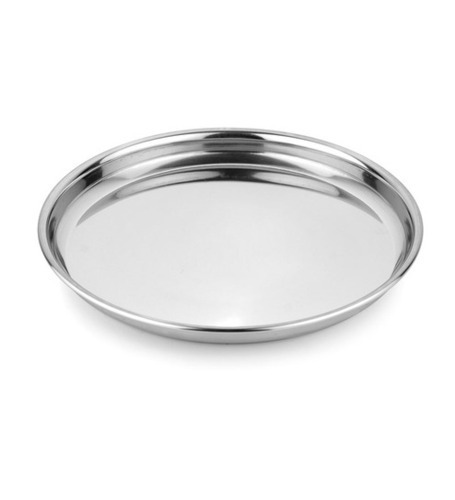 Stainless Steel Silver Dinner Plates