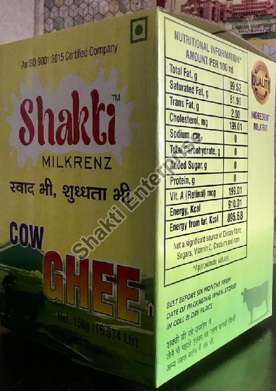 15 Kg Shakti Milkrenz Cow Pure Ghee