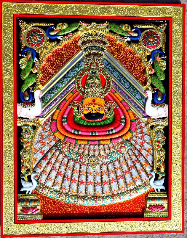 Khatu Shyam Ji 3D Tanjore Painting