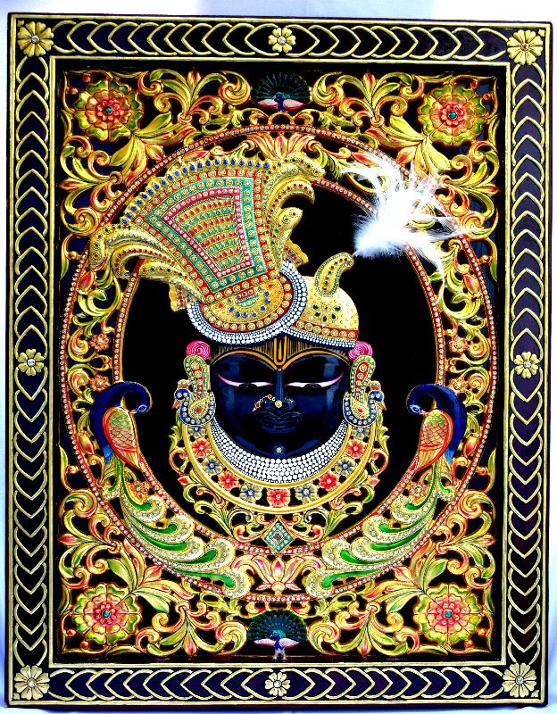 Shrinathji Tanjore 3D Painting