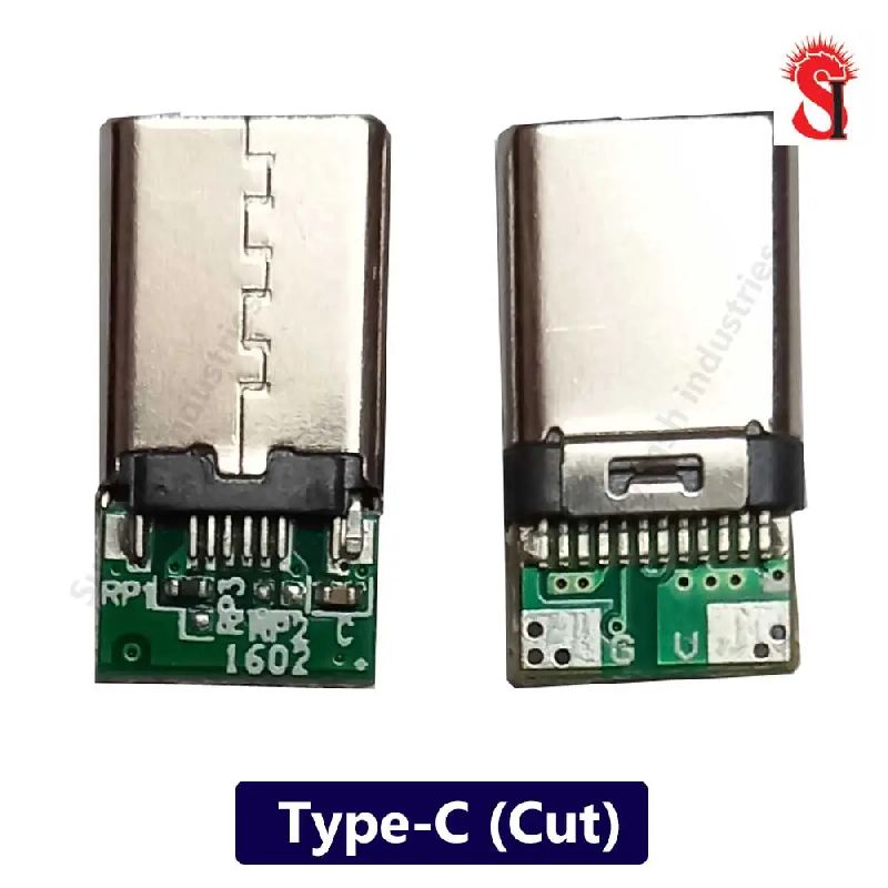 USB Type C Connector With Cut