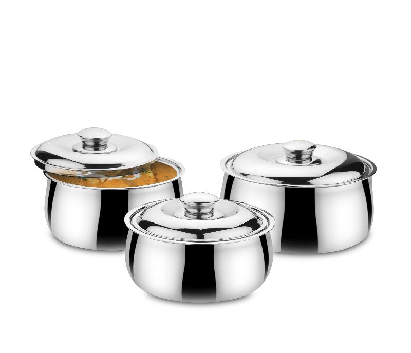 Stainless Steel Double Wall Casserole