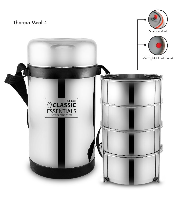 Stainless Steel Thermo Meal 4 Set Lunch Box