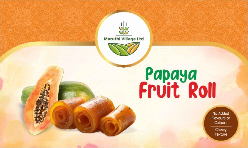 Papaya Fruit Roll Up