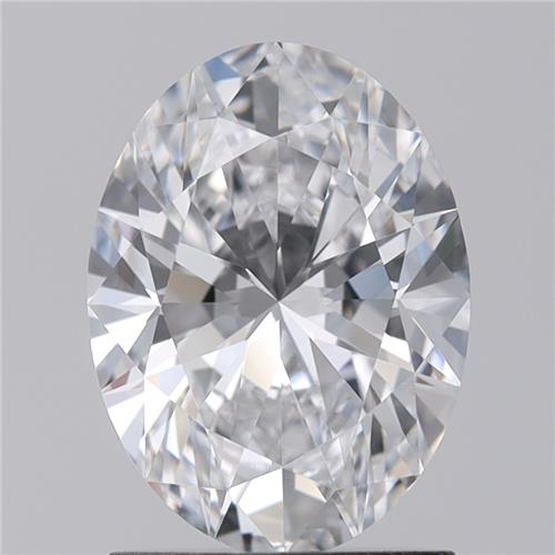 Oval Shaped 1.50ct D VVS1 IGI Certified Lab Grown CVD Diamond