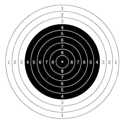 10m Air Rifle Target Paper